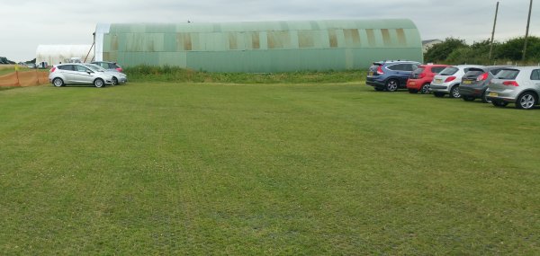 reinforced grass car parking area
